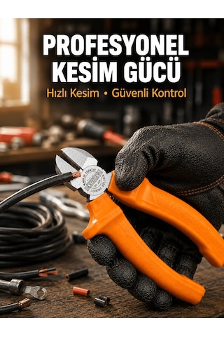 Shnstore Elektrik Ve Teknik Çalışmalar İçin Profesyonel Dövme Çelik Yan Keski Shntknd0720
