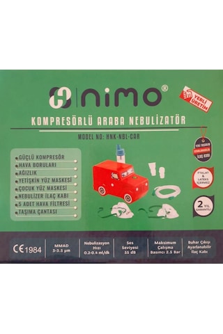 Nimo HNK-NBL-CAR Kompresorlü Araba Nebulizatör