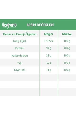 Vegrano Soya Kıyması Naturel 1 KG