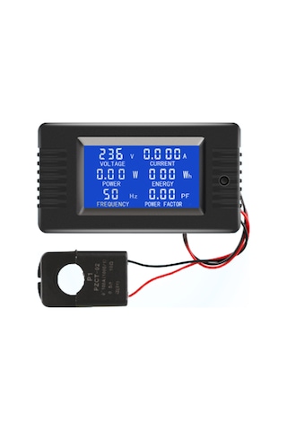 Yifomall Yüksek Hassasiyetli Ac Güç İzleme Cihazı - Voltaj, Akım, Frekans Ve Güç Faktörü Ölçer 111 Karakter