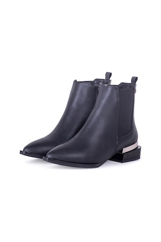 Pierre Cardin 54006 Kadın Fermuarlı Kışlık Bot Siyah