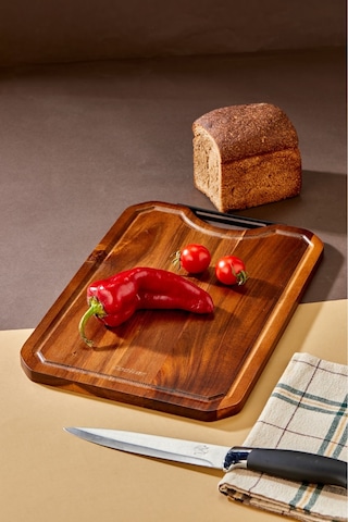 Cooker Lüx 35x25 Cm Akasya Ağacı Kesme Tahtası Kahverengi