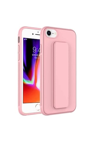 Apple Uyumlu iPhone Se 2020 Kılıf Zore Qstand Kapak Pembe