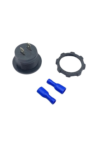 12v-24v Dijital Voltmetre Düz Tip Mavi Işık 28 Mm