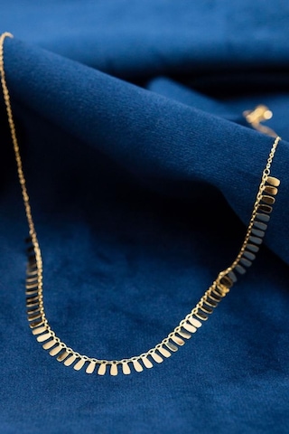 14 Ayar Altın 2,3 Gram Damla Pullu Kolye Sallantılı Şık Tasarım Kadın Kolye Lkkly1221 Altın