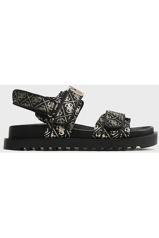 Guess Kadın Sandalet Fl6fbs Fal03 Blkpl Siyah-gold Siyah - Altın