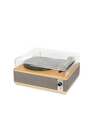 Fomix Fm-109 Pikap Plak Çalar Hoparlör Ve Bluetooth Kitli Gri 1 Adet