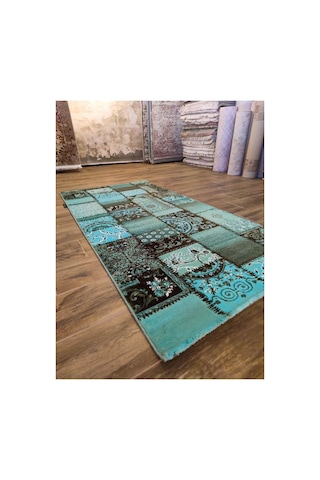 Akantus 3701d Antrasit-mavi Halı Çok Renkli