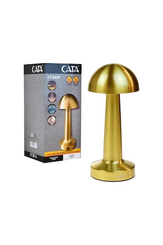 Gold Mantar Lamba Ct-8429 Lizbon 3 Renk Şarjlı Masa Lambası 4741