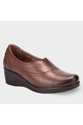 Forelli 57610-g Funda Taba Kadın Hakiki Deri Ayakkabı Taba