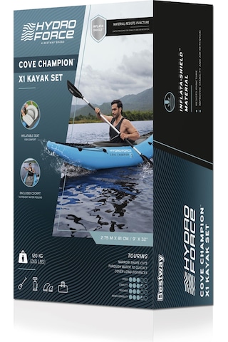 Hydro-force 65115 Cove Champion X1 Tek Kişilik Kano Seti 2.75m X 81cm