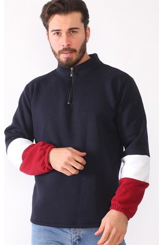 1041 Dewberry Erkek Sweatshırt-lacivert Lacivert
