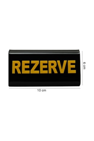 Rezerve Adisyonlu Siyah - Sarı