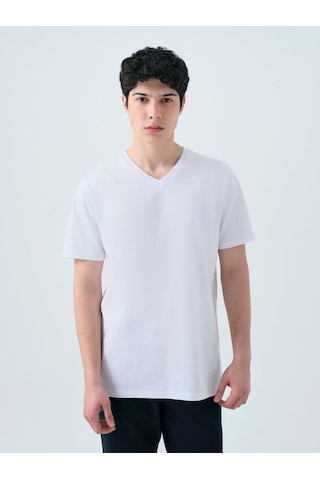 LOFT Regular Fit Erkek Tshirt K.kol Lf2029279 Q1.v1 Beyaz