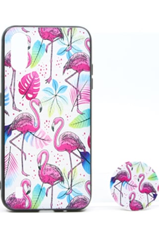 Nettech Samsung Galaxy A01 Uyumlu Desenli Popsocket Seri Arka