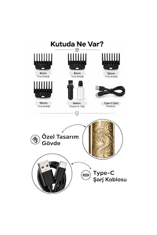 Dıngıl Traş Makinesi Erkek Saç Ve Sakal Kesme Makinesi Favori Düzeltme Günlük Kullanım Kişisel Bakım