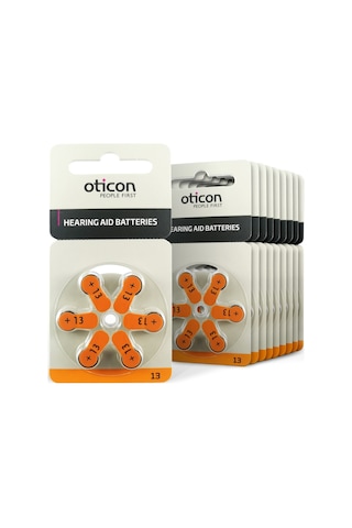Oticon 13 Numara 1.45V İşitme Cihazı Pili 6 x 10'lu