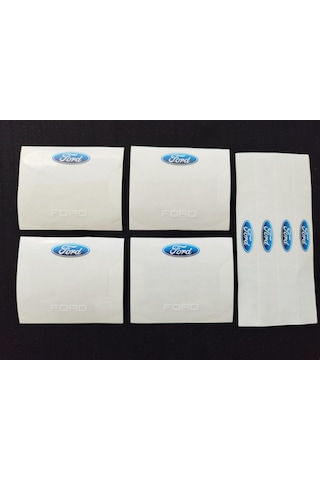 Ford Marka Uv Baskılı Kapı Kolu Koruma Folyo Seti Çizik Önleyici