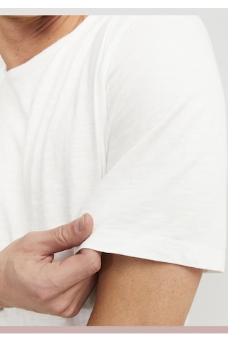 Jack & Jones Jjebasher Tee O-Neck Ss Noos Erkek Beyaz Tişört Beyaz