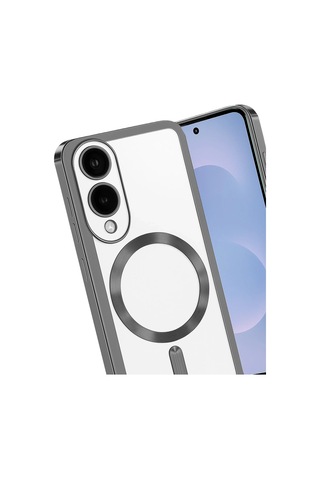 Newface Samsung Galaxy Uyumlu S25 Edge Kross Magneticsafe Kapak - Semeglbl - 47 Titan Gri