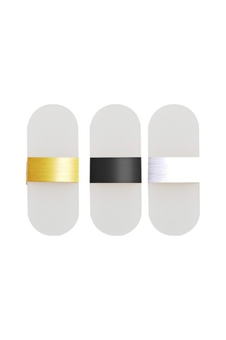 Fortunelane Modern Led Piyano Tuşu Duvar Lambası: Akrilik & Alüminyum, Siyah & Altın, Beyaz & Sıcak Beyaz Işık, 6w, 50.000 Saat Ö Diğer