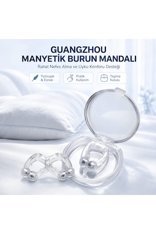 Guangzhou Manyetik Horlama Azaltmaya Yardımcı Burun Mandalı