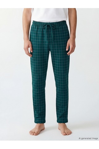Lc Waikiki Lc Waıkıkı Mavi Standart Kalıp Ekose Erkek Pijama Altı
