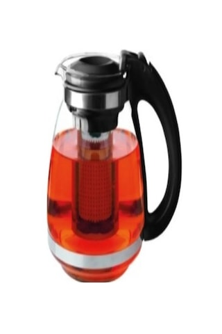 Çelik Süzgeçli Cam Çaycı Servis Demlik 1500 Ml. Royaleks-7488 Asorti