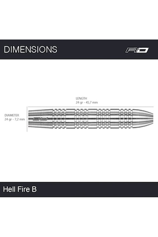 Red Dragon Hell Fire B % 80 Tungsten Çelik Uçlu Dart Oku