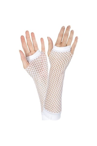 Uzun Fileli & Örgü Eldiven 1 Çift Çok Renkli