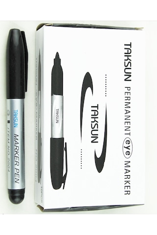 Permanent Marker Keçeli Koli Kalemi 10 Adet Mavi