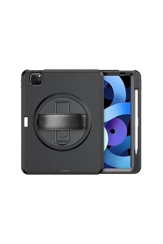 Apple Uyumlu İpad Pro 11 2018 Kılıf Hand Strap Tablet Kılıfı - Siyah Evimdeyokyok