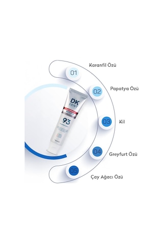 Dkdent %93 Maximum Beyazlık Diş Macunu 75 Ml X 2 Adet Beyazlatma