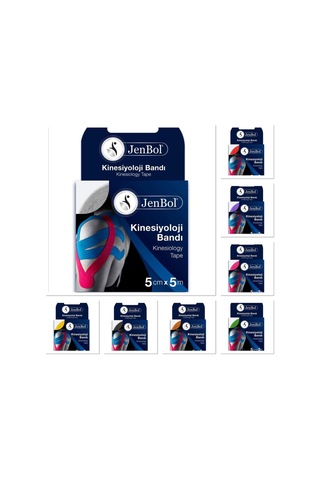 Jenbol Kinesiology Tape Ağrı Bandı 5 Cm X 5 M - Siyah