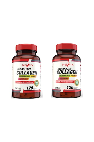 Nevfix Collagen ( Kolajen) Hyaluronic Acid 120 Tablet X 2 Kutu