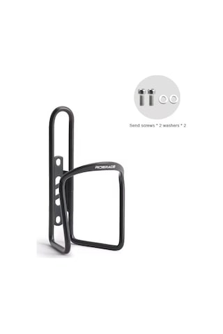 Bisiklet Su Şişesi Tutucu Alüminyum Alaşım Hafif Dağ Yol Bisikleti Şişe Kafesi Bisiklet Tek Parça İçecek Su Bardağı Standı Siyah