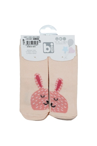 Bibaby Rabbit 2'li Bebek Çorap 68216 Somon