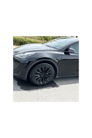 Red Lion Parts Tesla Model Y 2023-2025 Uyumlu 19 İnç Uberturbine Stil Jant Kapağı Seti - Mat Siyah