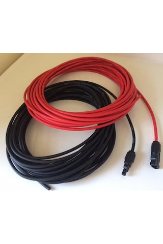 Mc4 Soketli. 2.5+2.5 Toplam 5 Metre 6 Mm Solar Panel Kablosu