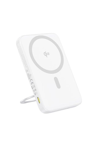 Baseus Picogo Qi2 Magsafe 5000 Mah 20w Powerbank Stand Özellikli + Type C To C Kablo - Beyaz