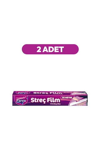 Kesme Bıçaklı 50m Streç Film İkili Paket