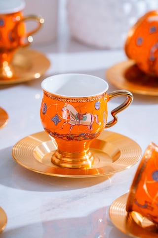 Acar Passifolia 6 Kişilik Kahve Fincanı Takımı - 90 Ml