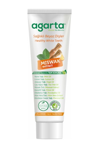 Agarta Doğal Misvak Özlü Diş Macunu 100 ML