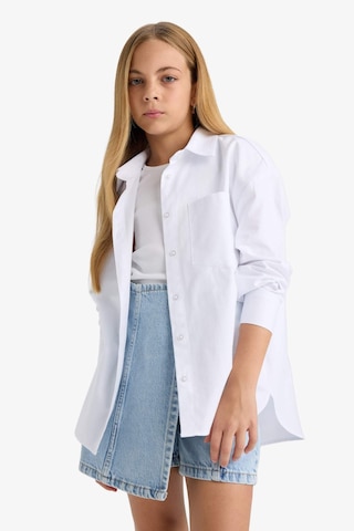 Defacto Kız Çocuk Okula Dönüş Regular Fit Oxford 2li Uzun Kollu Gömlek F9954a825auwt34 Beyaz