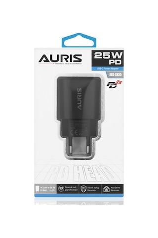 HASIRCIJET AURIS ARS-CH25 USB-C to TYPE-C 25W PD ŞARJ SETİ