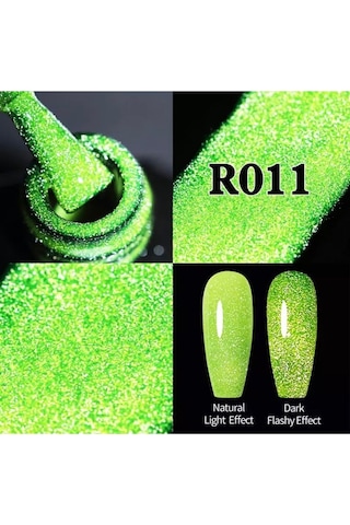 Ur Sugar Reflective Fluorescent Gel 7,5 Ml Karanlıkta Parlayan Sımlı Kalıcı Oje R011