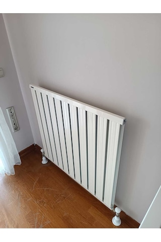 Alüminyum Panel Radyatör Klasik Model 1000 Mm X 7 Dilim Ral 9010 Kırık Beyaz