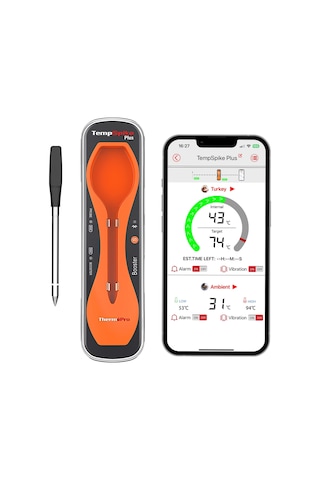 Thermopro Tp970 Şarjlı 182m Kablosuz Alarmlı 1problu Telefon Kontrollü Profesyonel Gıda Termometresi