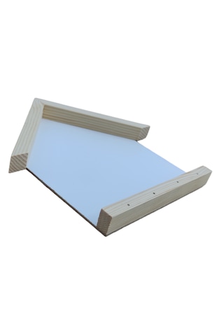 Ahşap Çerçeveli Boyanabilir Açık Anahtarlık Panosu 20x25cm Beyaz