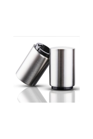 Ulzyvf Paslanmaz Çelik Otomatik Şişe Açacağı - Bira, Soda Ve Şarap İçin Pratik Mutfak Aksesuarı Gümüş Renk Gümüş